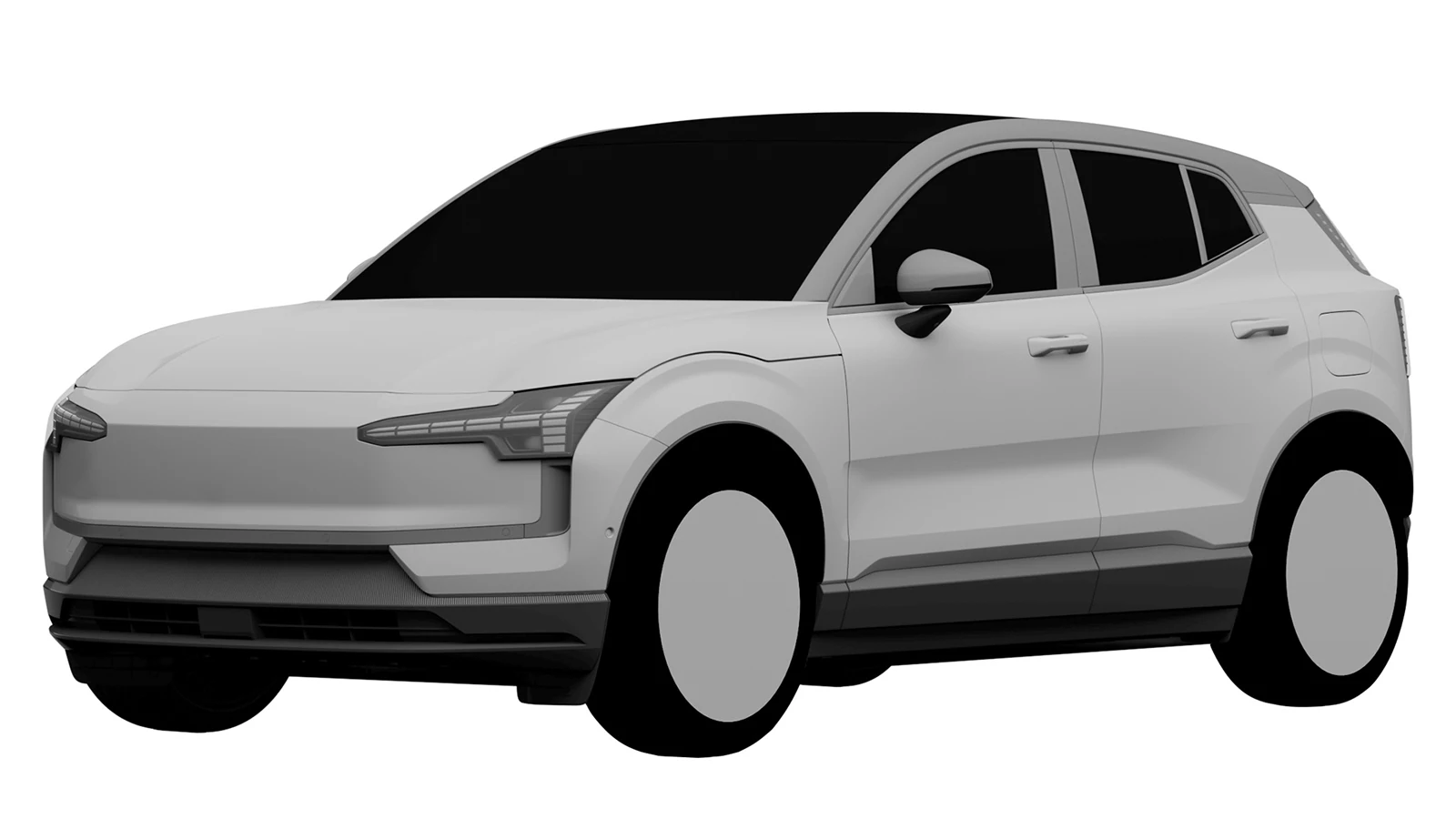Umístěný jako kompaktní SUV, údajný oficiální obrázek Volva EX30 byl vystaven.